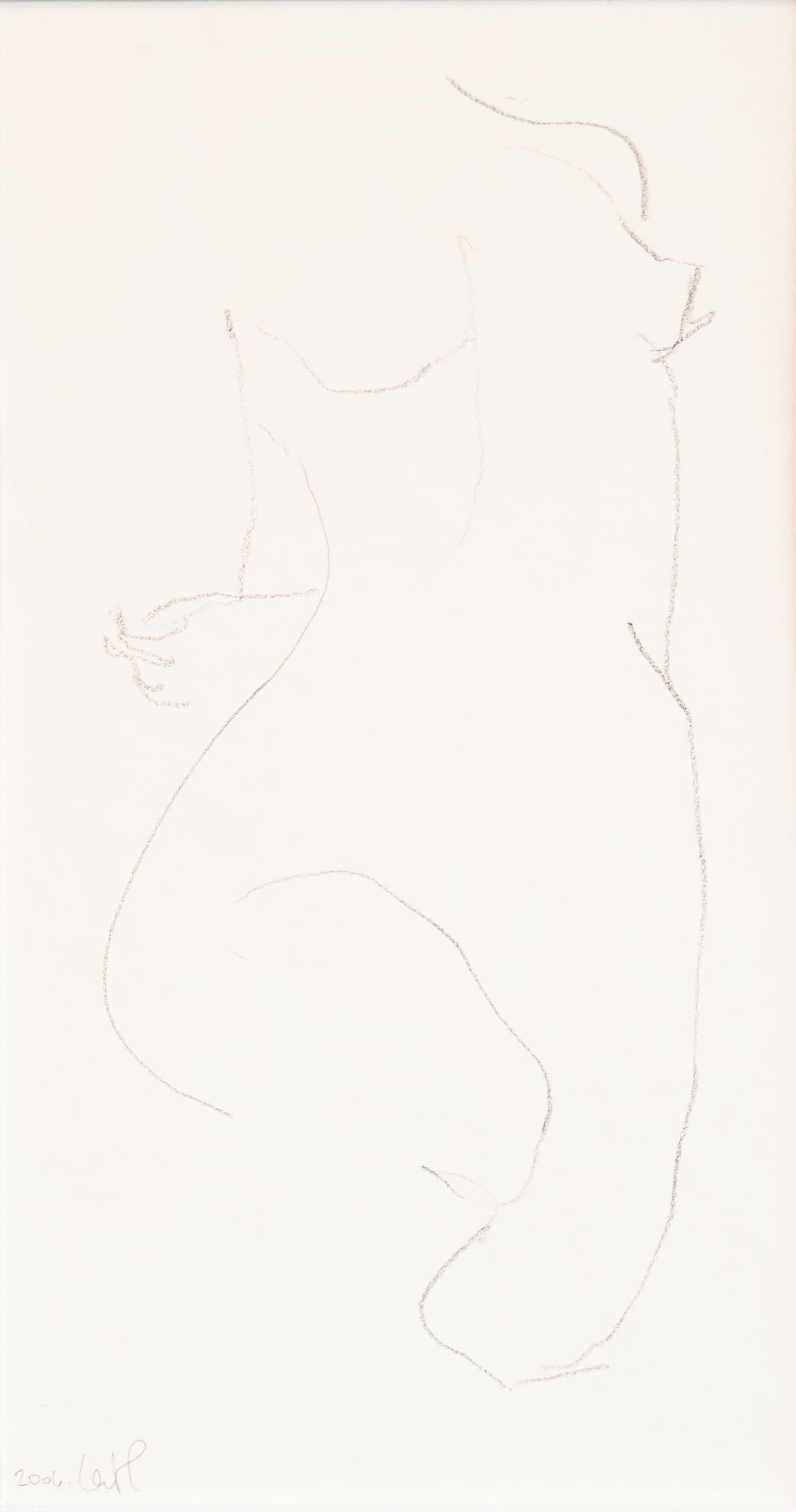 Petite femme 1 – 20cm x 20cm – Crayon sur papier